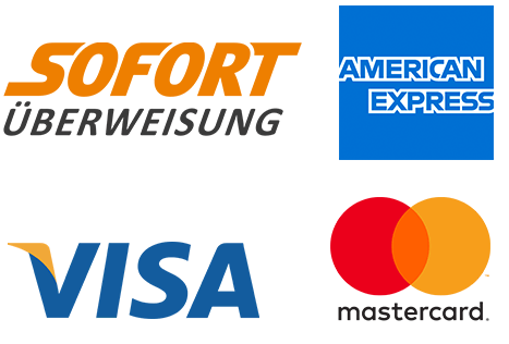 Bezahlsysteme wie Paypal, Sofort, Kreditkarte